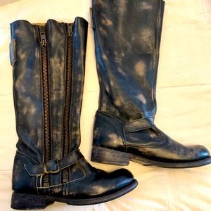 Bedstu Tango double zipper soft leather boot